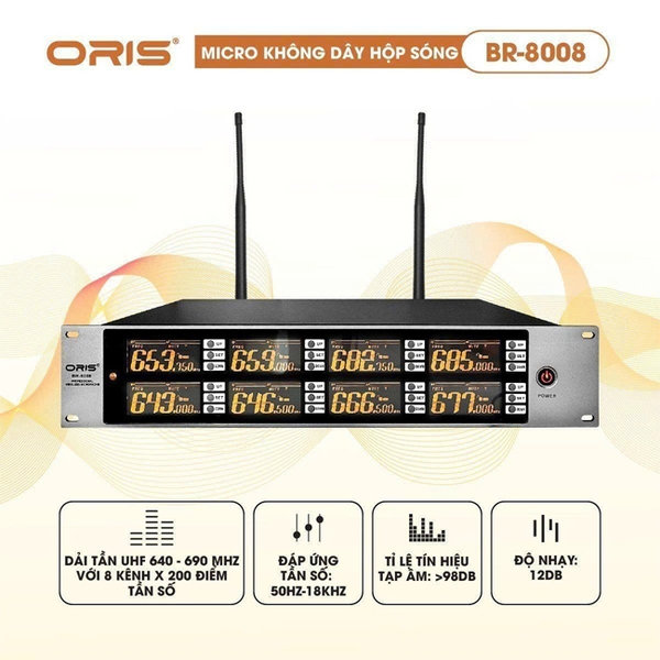 Micro Không Dây Cầm Tay ORIS BR8008