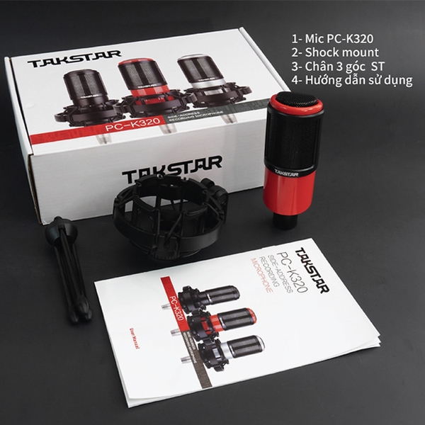 Micro Thu Âm Takstar PC K320
