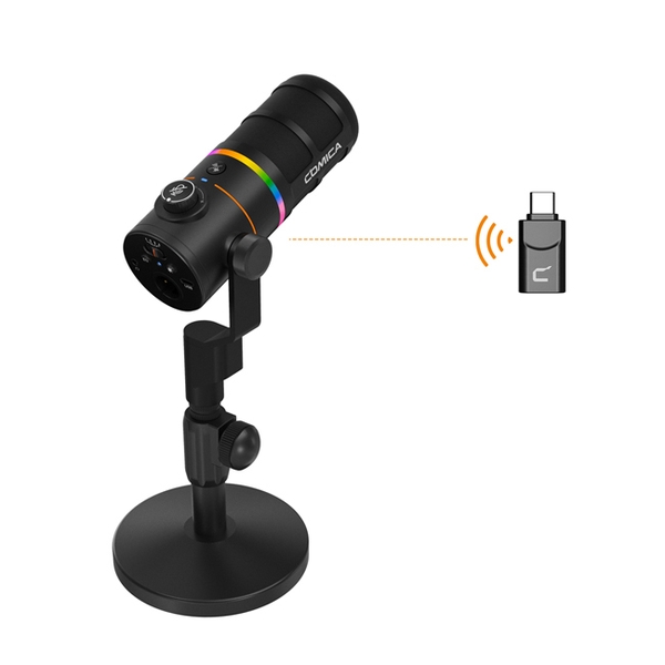 Micro Comica EJoy D10 Pro RGB Cardioid Dynamic (bản chân để bàn)