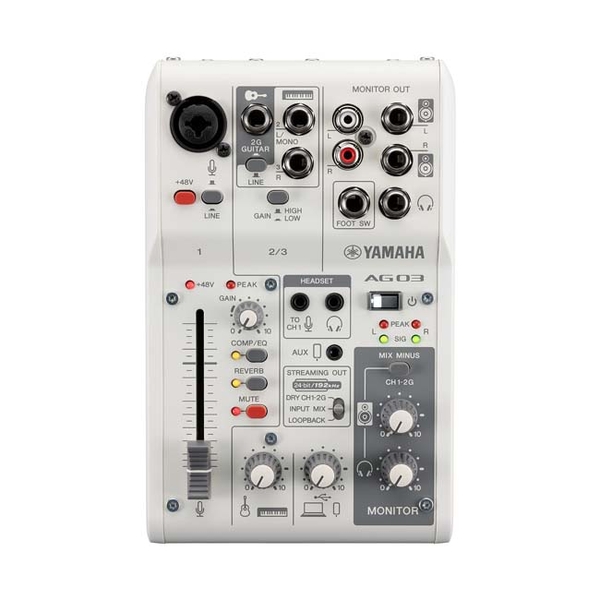Mixer Yamaha AG03MK2 (màu trắng/đen)
