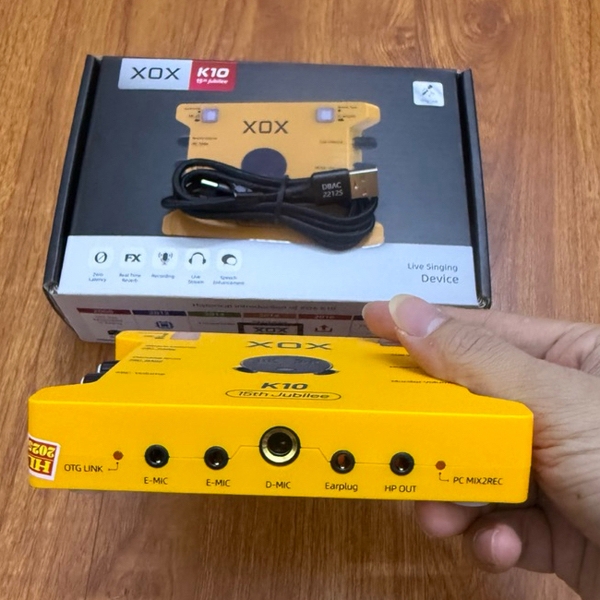Sound Card Thu Âm-Livestream XOX K10 (Bản Mới)