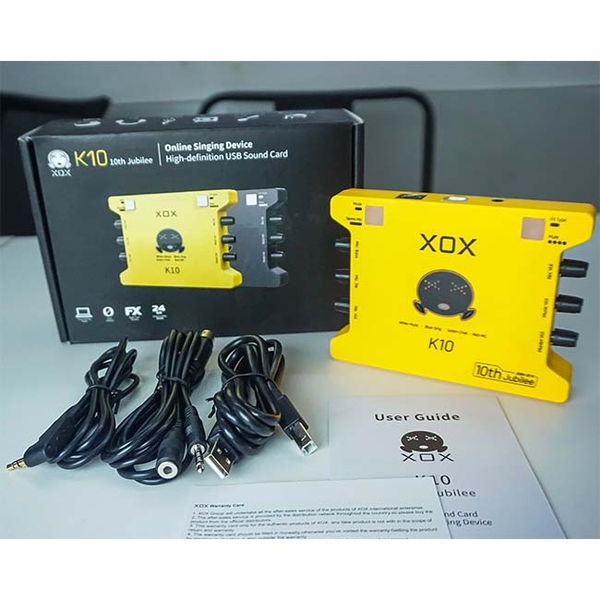 Sound Card Thu Âm-Livestream XOX K10 (Bản Mới)