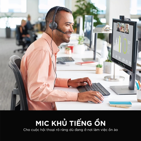 Tai nghe vi tính USB Logitech H340