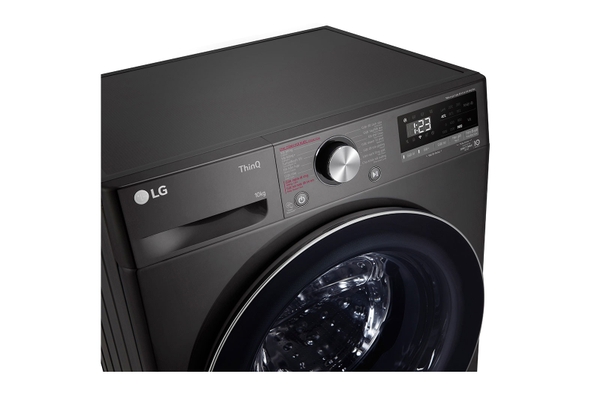 Máy giặt lồng ngang LG AI DD™ Inverter 10kg màu đen FV1410S4B