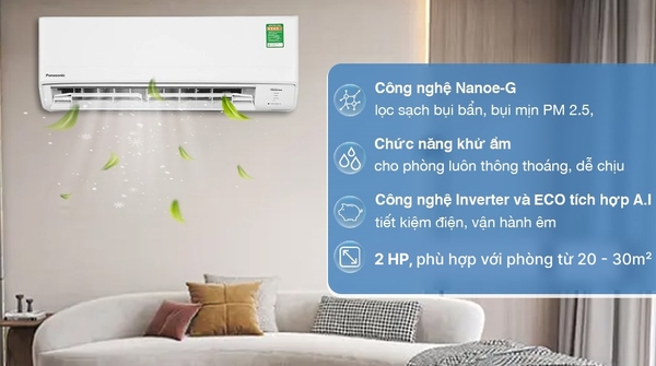 Máy lạnh Panasonic Inverter 2 HP CU/CS-PU18XKH-8M