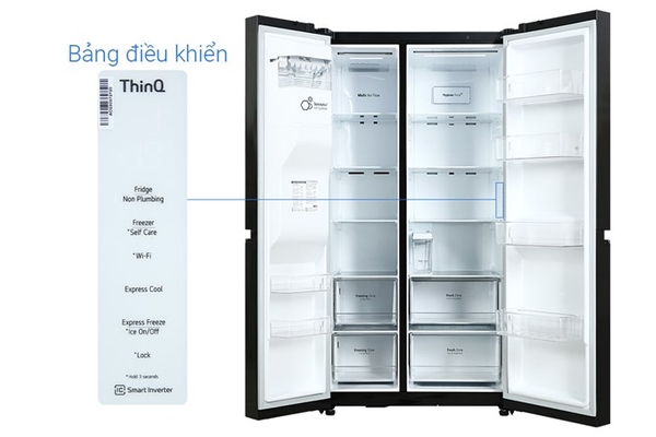 Tủ lạnh LG Inverter 635 lít Side By Side GR-D257MC