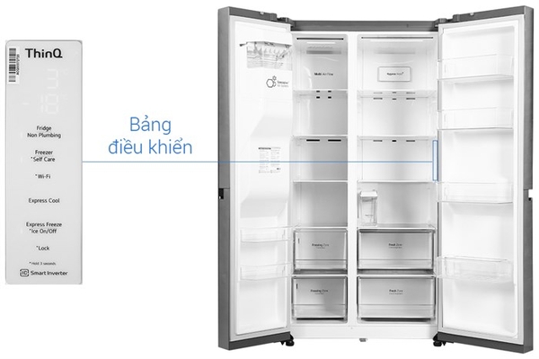 Tủ lạnh LG Inverter 635 lít Side By Side GR-D257JS