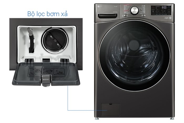 Máy giặt sấy LG Inverter 21 kg F2721HVRB