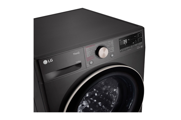 Máy giặt sấy lồng ngang LG AI DD™ Inverter 14kg màu đen FV1414H3BA