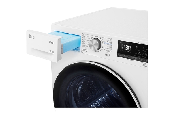 Máy sấy LG DUAL Inverter Heat Pump™ 10.5kg màu trắng DVHP50W