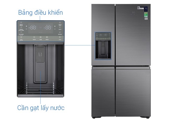 Tủ lạnh Electrolux Inverter 609 Lít EQE6879A-B