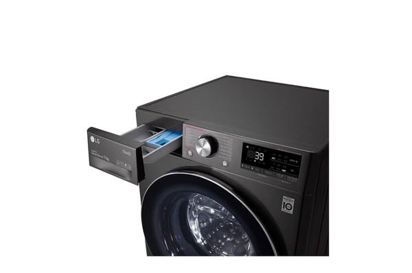 Máy giặt lồng ngang LG AI DD™ Inverter 10kg màu đen FV1410S3B