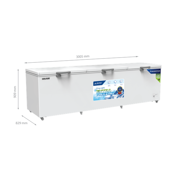 Tủ đông dung tích lớn Hòa Phát Inverter HPF AD81190 1190 lít