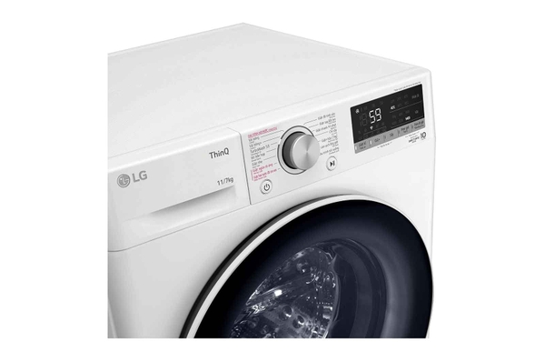 Máy giặt sấy lồng ngang LG AI DD™ Inverter 11kg màu trắng FV1411D4W