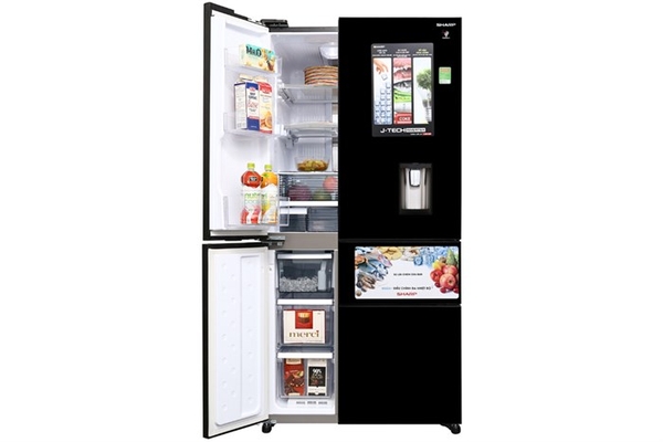 Tủ lạnh Sharp Inverter 665 lít SJ-F5X75VGW-BK