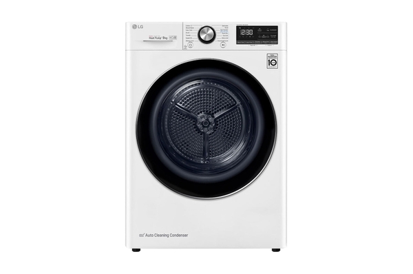 Máy sấy LG DUAL Inverter Heat Pump™ 9kg màu trắng DVHP09W