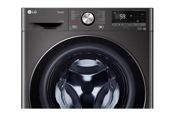 Máy giặt sấy lồng ngang LG AI DD™ 11kg màu đen FV1411D4B