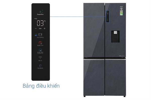 Tủ lạnh Aqua Inverter 522 lít Multi Door AQR-MA600XA(WGL)U1