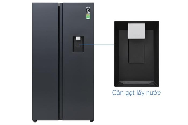 Tủ lạnh Aqua Inverter 569 lít Side By Side AQR-S633XA(WSL)