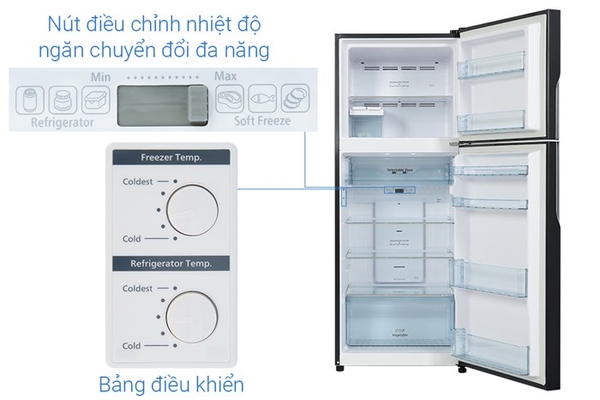 Tủ lạnh Hitachi Inverter 366 lít R-FVX480PGV9(GBK)