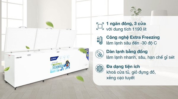 Tủ đông Hòa Phát 1190 lít HPF AD61190