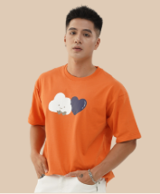 Áo T-SHIRT CAM ĐÁM MÂY - TS0116