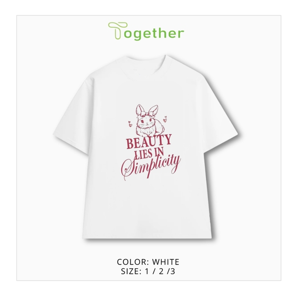 Áo Thun Unisex- THỎ HỒNG