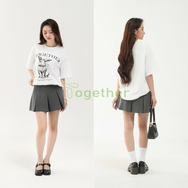 Áo Thun Unisex-THỎ ĐEN TOGETHER