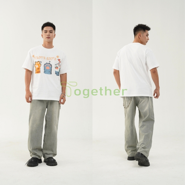 Áo Phông Unisex-3 CHÂN MÈO