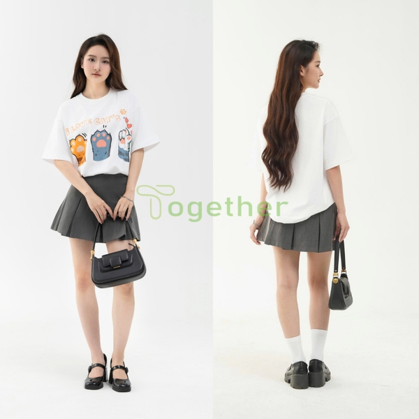 Áo Phông Unisex-3 CHÂN MÈO