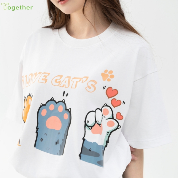 Áo Phông Unisex-3 CHÂN MÈO