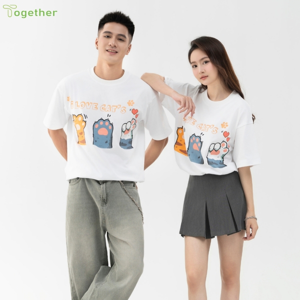 Áo Phông Unisex-3 CHÂN MÈO