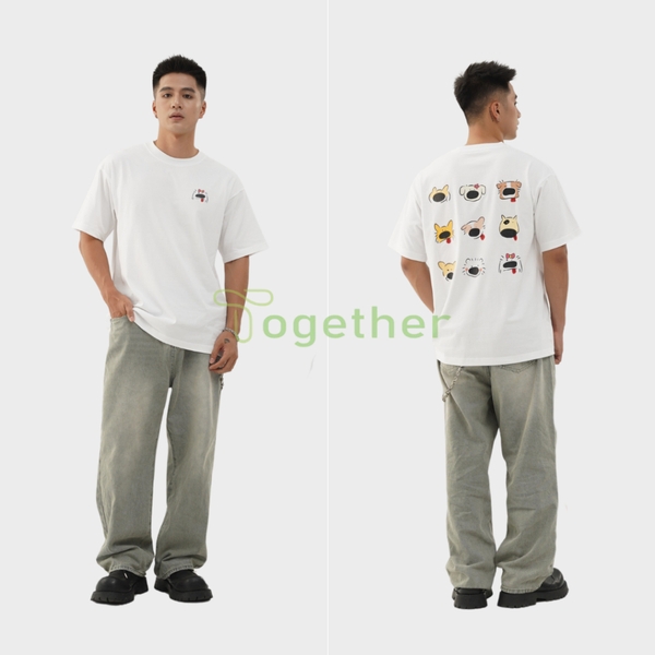 Áo Thun Unisex- 9 ĐẦU CHÓ