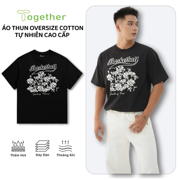 Áo Thun Unisex- HOA BASKETBALL