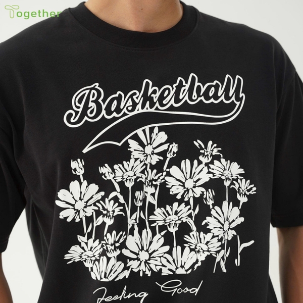 Áo Thun Unisex- HOA BASKETBALL