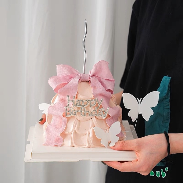 Set 10 bướm giấy màu TRẮNG.