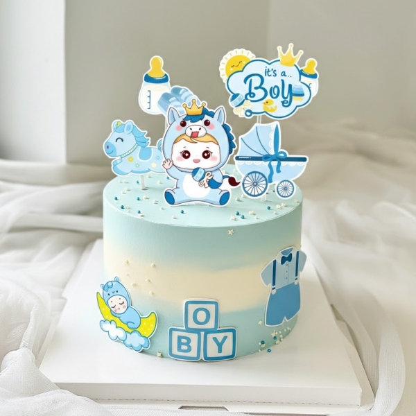 10 set giấy em bé Ngựa xe nôi -XANH (SX).