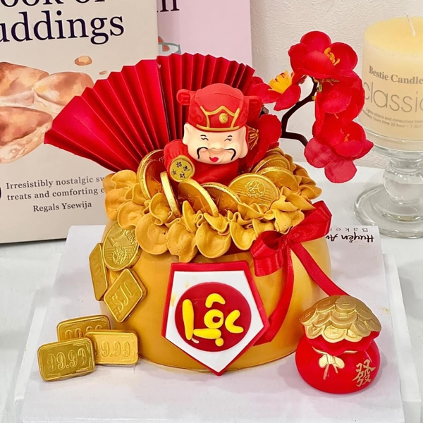 Set đất nặn-CHỮ LỘC và dây (màu ĐỎ VÀNG) -kèm dây.