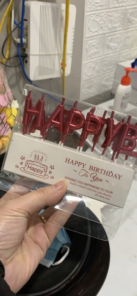 Nến HPBD - đỏ.