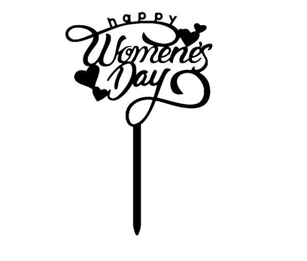 Set 10 mica Women's day mẫu 2-ĐEN.
