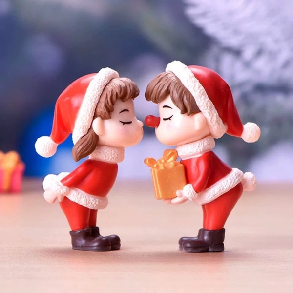 Đôi em bé NOEL nhựa (dáng đứng).