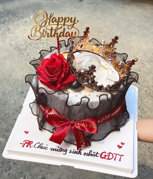Voan thành bánh loại 1 bóng, sóng đẹp 14cm x 2m -MÀU ĐEN.