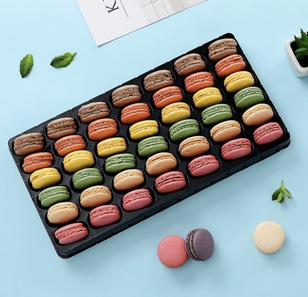 Bánh Maccaron (hộp 42 cặp) Trung Quốc-MIX MÀU.