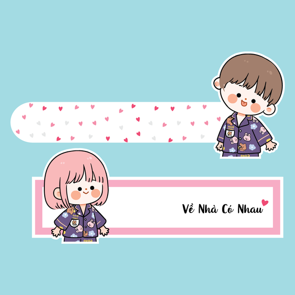 10 set thẻ kéo- Về nhà có nhau.