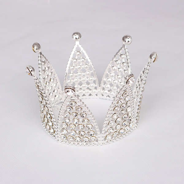 VM-Vương miện nhọn bạc to (đường kính 7,6cm) (sắt)
