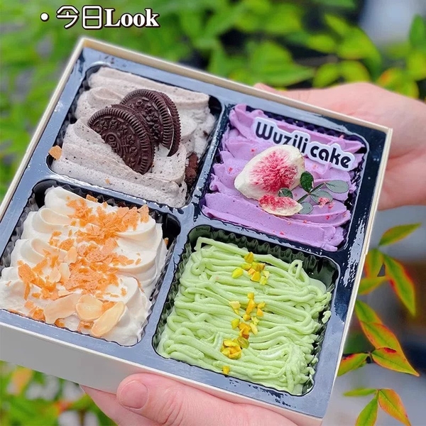 Set 10 hộp 4 ngăn có khay nhựa (vỏ màu trắng) size 18cm x 18cm x 6cm.