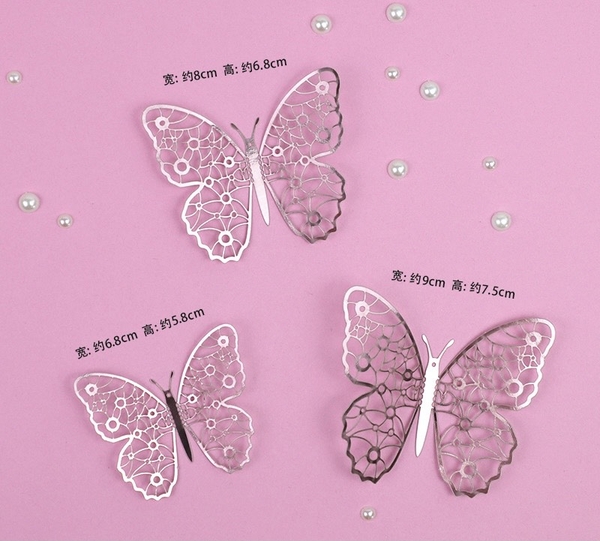Set 12 bướm MÀU HỒNG mới-M2.