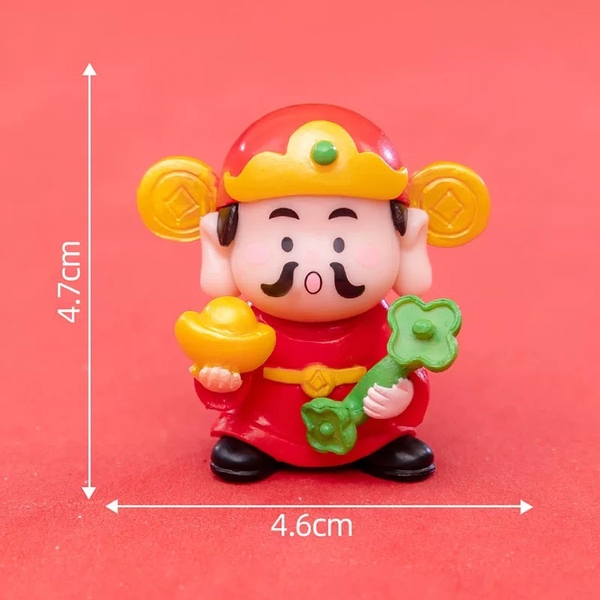 Set 6 thần tài mix mẫu mini (nhựa đặc)9446.