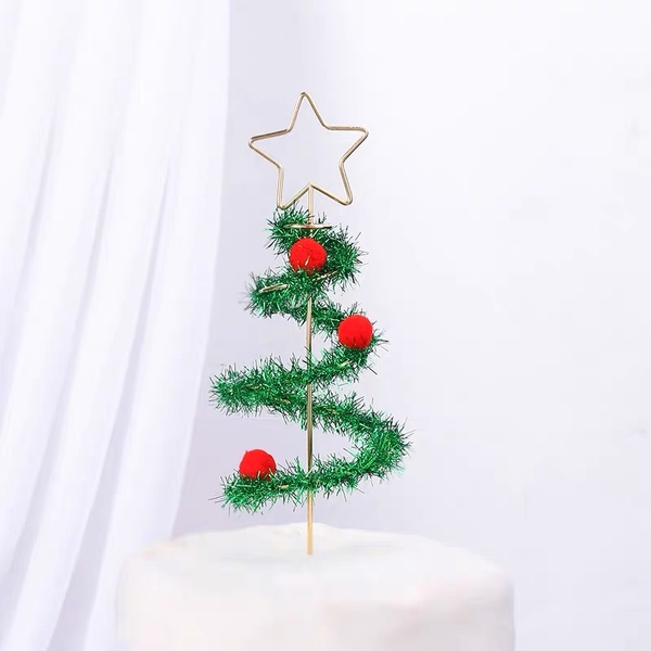 Cây thông Noel 3D sắt -xanh.