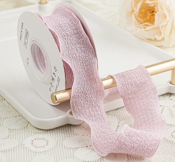 Ruybang vải sóng-TÍM NHẠT (4cm x 10m) (có lõi)..